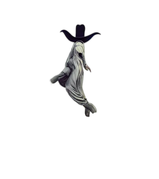 hat, staff, hair, sword transparent PNG cut-out