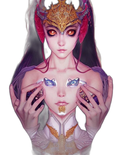 jewelry, mask, crown, face transparent PNG cut-out