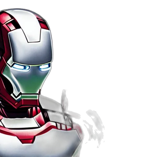 robot, mask, 3d render, concept art transparent PNG cut-out