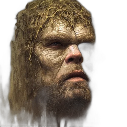 face, creature, hair, mask transparent PNG cut-out