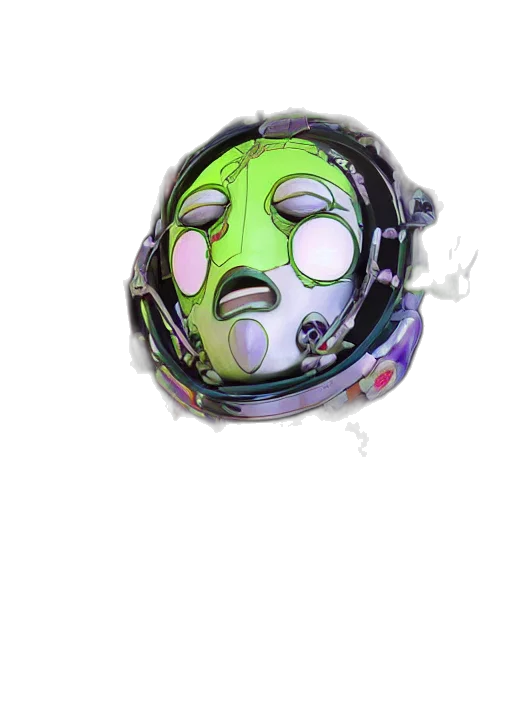 mask, robot, face, creature transparent PNG cut-out