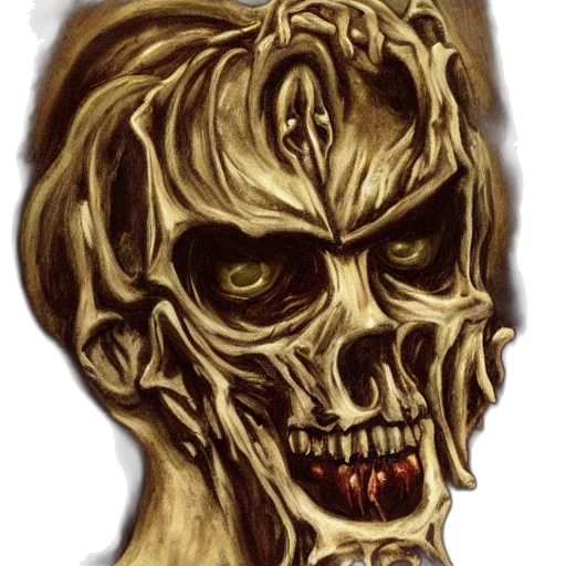face, mask, creature, staff transparent PNG cut-out