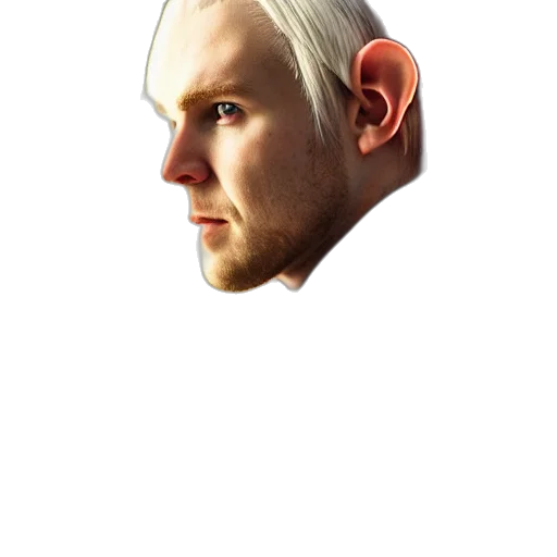face, mask, hair, creature transparent PNG cut-out