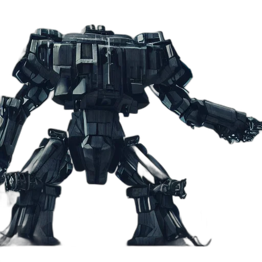 robot, weapon, 3d render, concept art transparent PNG cut-out