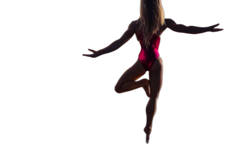 dress, 3d render, neon, gymnast transparent PNG cut-out