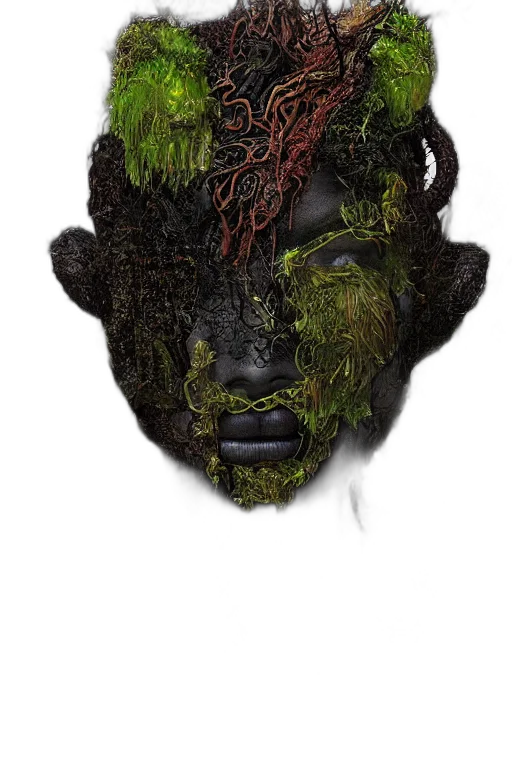 mask, face, hair, creature transparent PNG cut-out