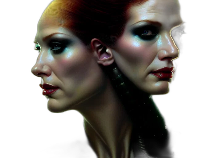face, jewelry, photorealistic, concept art transparent PNG cut-out