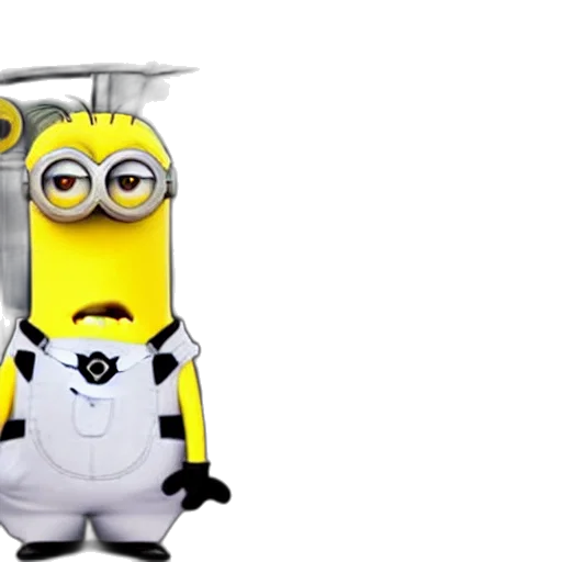 staff, robot, 3d render, cartoon transparent PNG cut-out