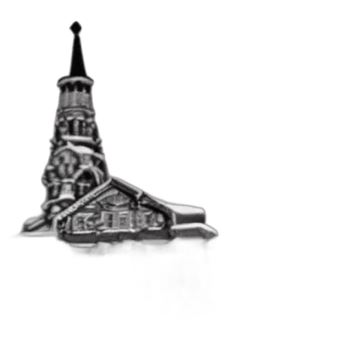 building, staff, jewelry, hat transparent PNG cut-out