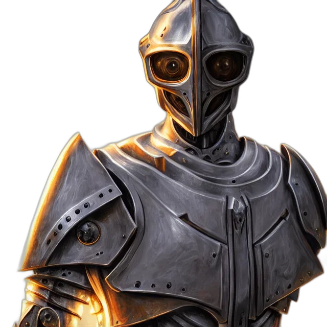 mask, sword, robot, staff transparent PNG cut-out