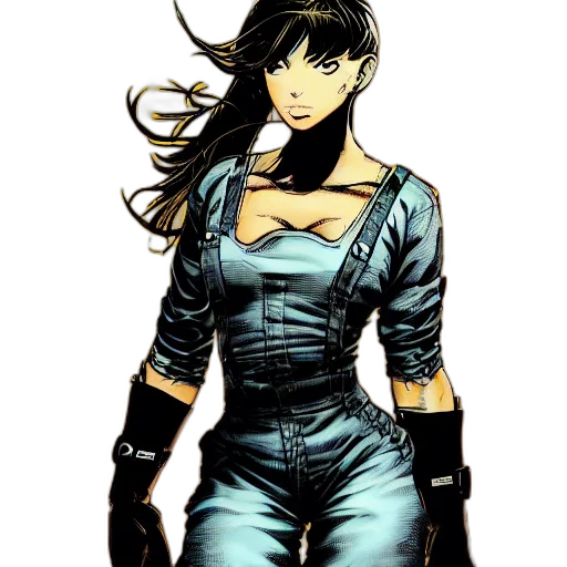 staff, comic book art, concept art, cyberpunk transparent PNG cut-out