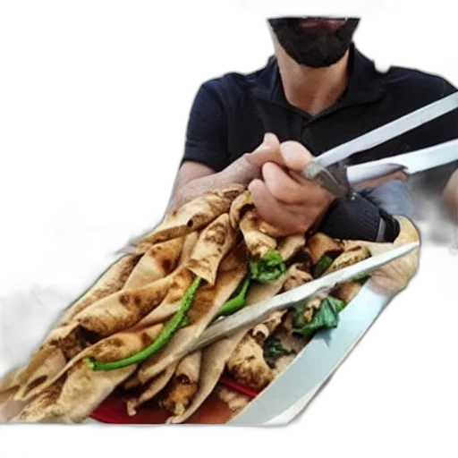 food, mask, jacket, staff transparent PNG cut-out