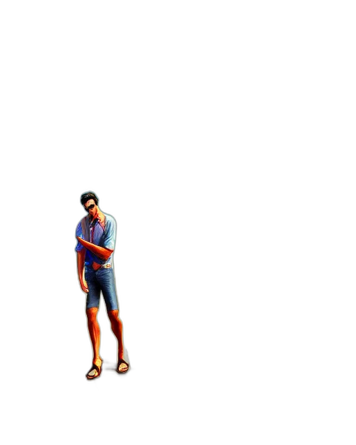 pixel art, 3d render, concept art, comic book art transparent PNG cut-out