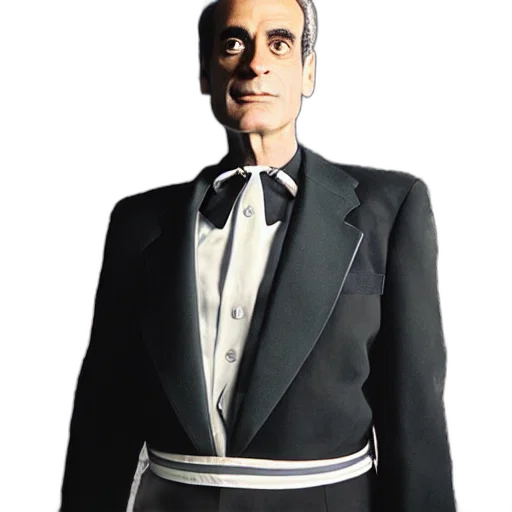 staff, jacket, robot, face transparent PNG cut-out