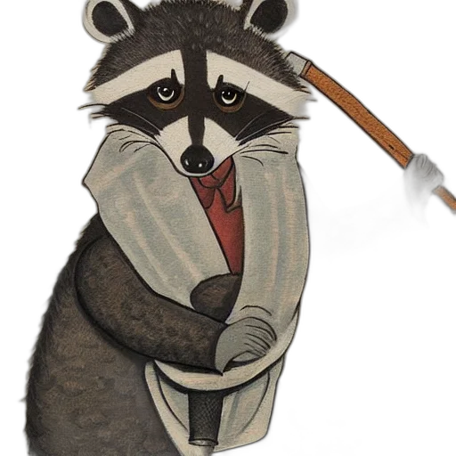 staff, animal, concept art, watercolor transparent PNG cut-out