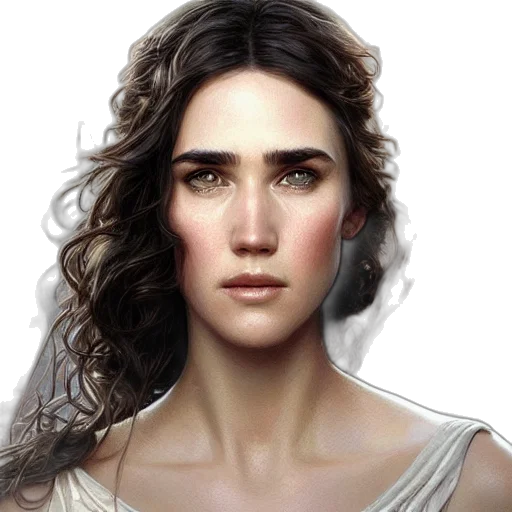 face, hair, dress, jewelry transparent PNG cut-out