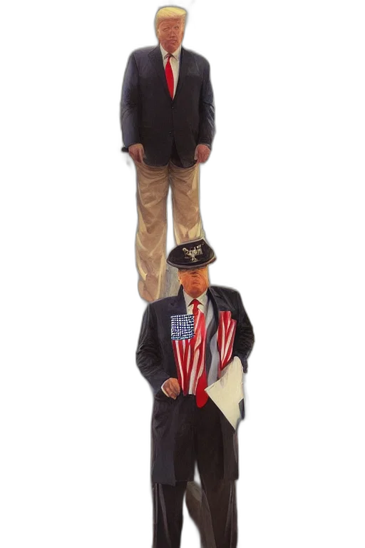 staff, jacket, hat, weapon transparent PNG cut-out