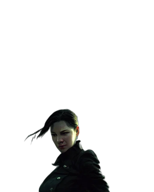 jacket, staff, weapon, face transparent PNG cut-out