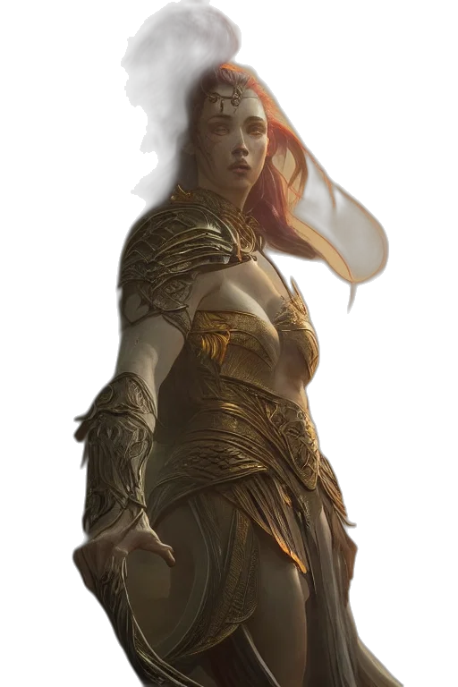 staff, dress, sword, dragon transparent PNG cut-out