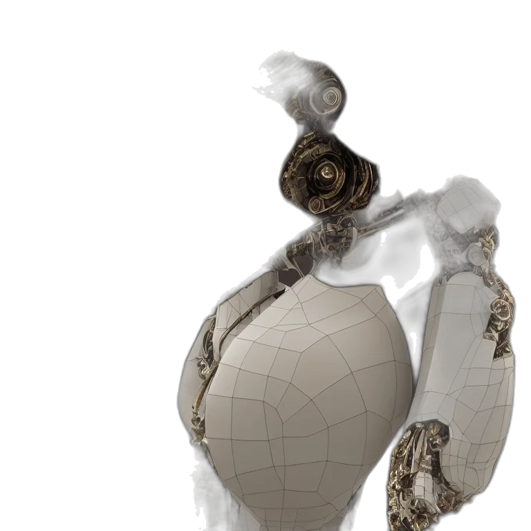 robot, jewelry, crown, dress transparent PNG cut-out