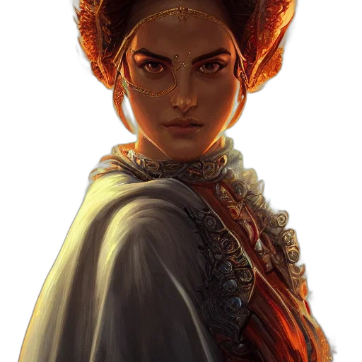 crown, face, staff, dress transparent PNG cut-out