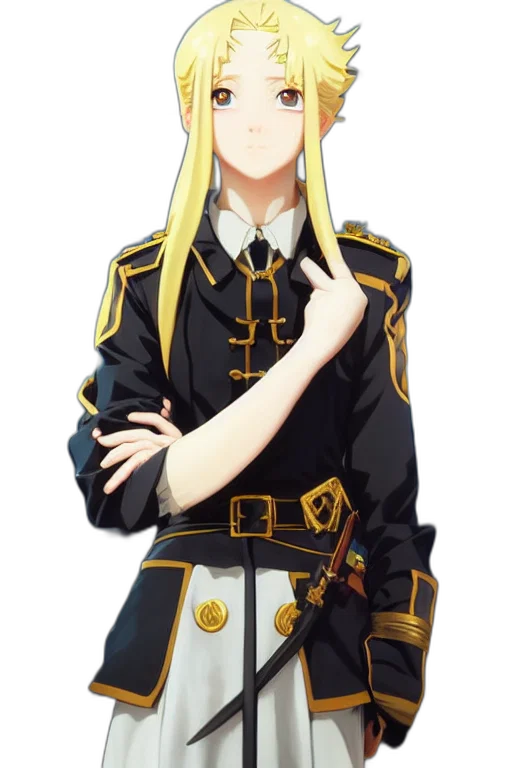 staff, jacket, sword, dress transparent PNG cut-out