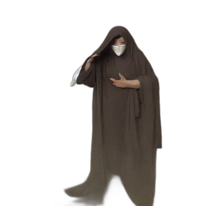 jacket, mask, dress, creature transparent PNG cut-out
