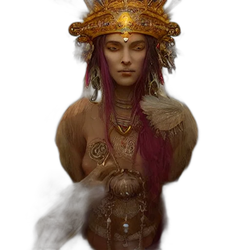 jewelry, crown, staff, face transparent PNG cut-out