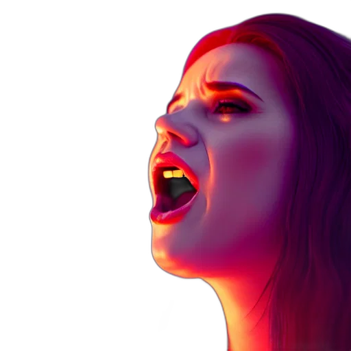 face, photorealistic, concept art, 3d render transparent PNG cut-out