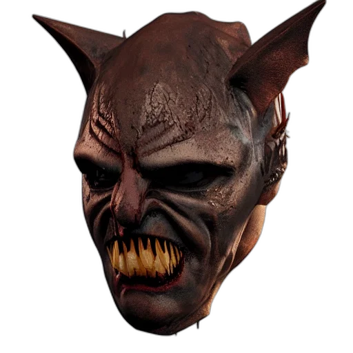 mask, face, creature, staff transparent PNG cut-out