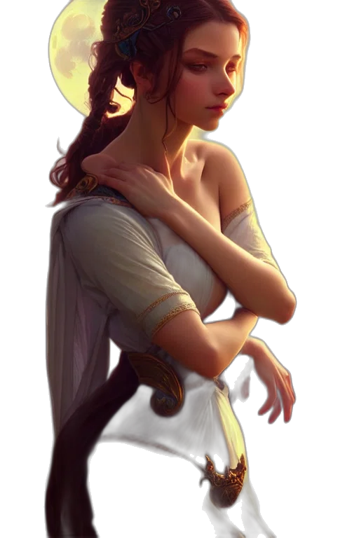 dress, staff, crown, hat transparent PNG cut-out