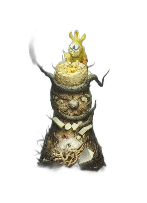 staff, hat, crown, creature transparent PNG cut-out