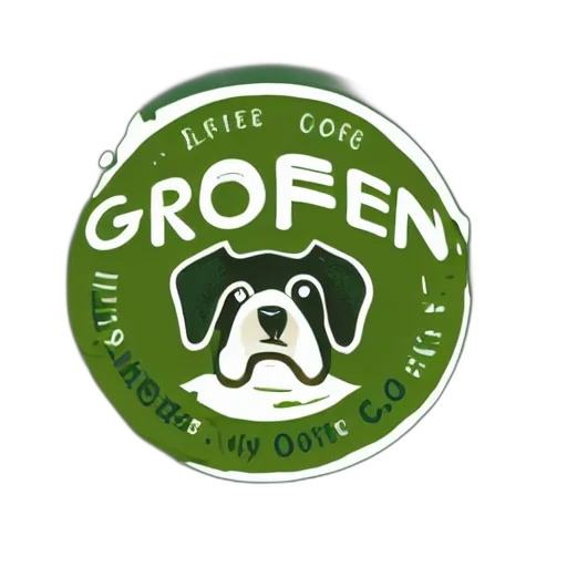 green, circular, coffee, shop transparent PNG cut-out