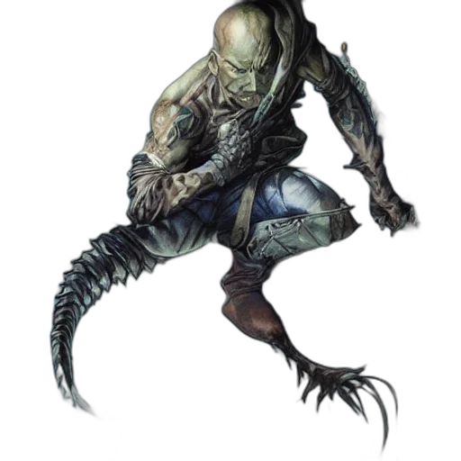 creature, dragon, weapon, staff transparent PNG cut-out