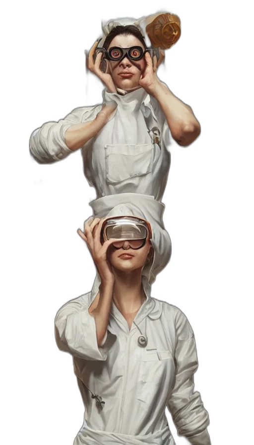 mask, staff, hat, face transparent PNG cut-out