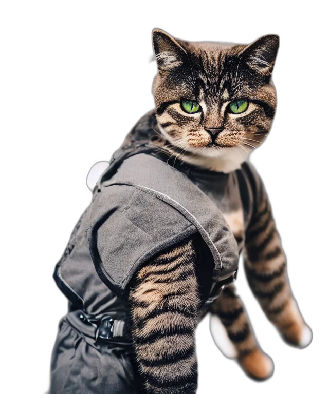 jacket, animal, staff, creature transparent PNG cut-out