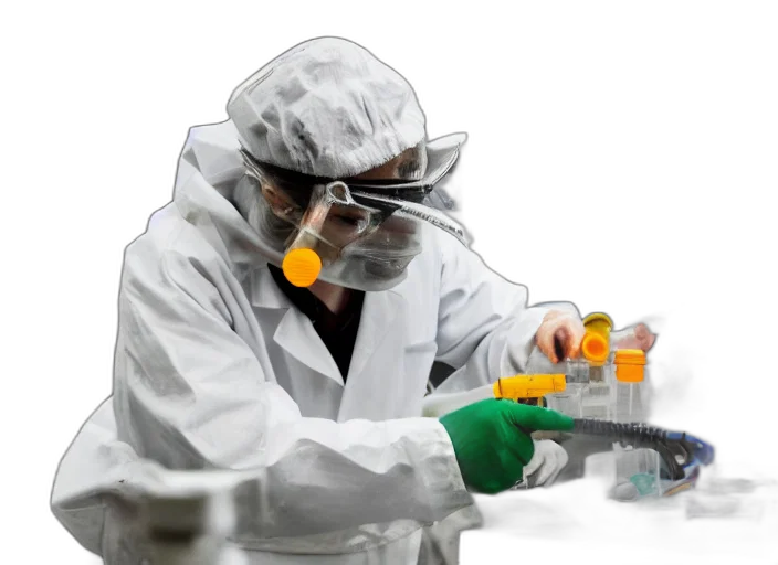 staff, jacket, mask, film transparent PNG cut-out