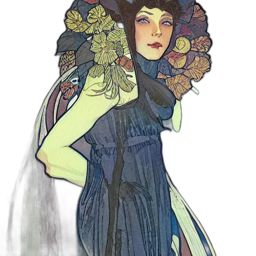 dress, crown, staff, flower transparent PNG cut-out