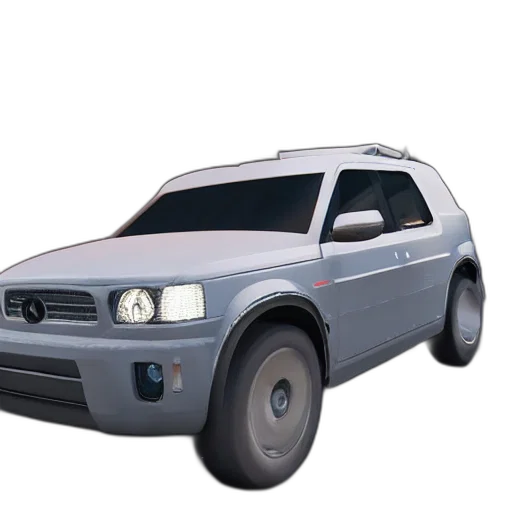 car, weapon, 3d render, photorealistic transparent PNG cut-out