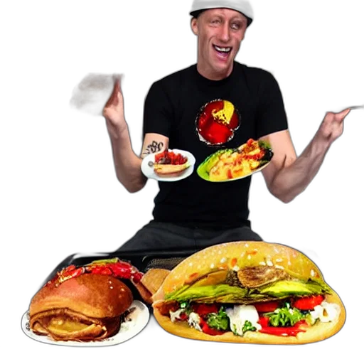 food, hat, concept art, photorealistic transparent PNG cut-out