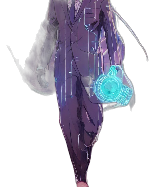 robot, dress, staff, jacket transparent PNG cut-out