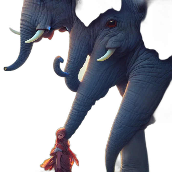 animal, creature, concept art, 3d render transparent PNG cut-out