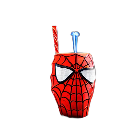 mask, bottle, 3d render, closeup transparent PNG cut-out