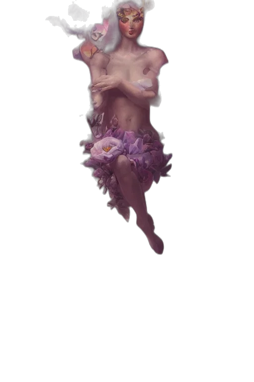 creature, flower, dragon, mask transparent PNG cut-out