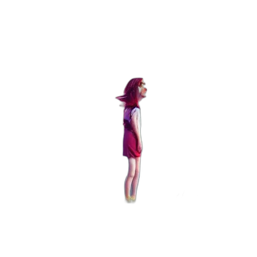 dress, robot, creature, hair transparent PNG cut-out