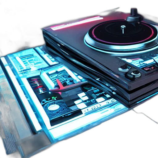 3d render, vaporwave, concept art, cyberpunk transparent PNG cut-out