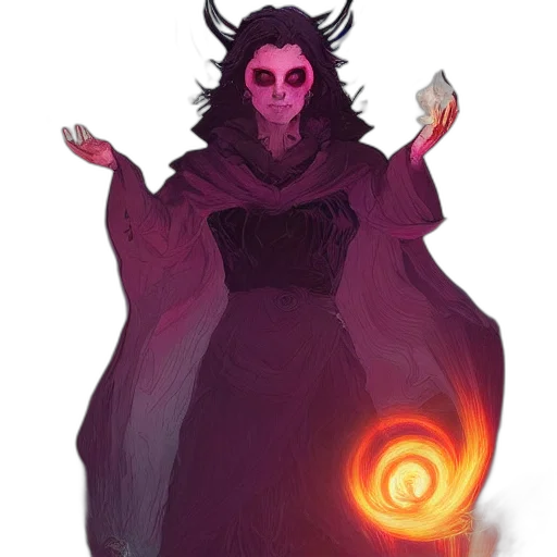 staff, dress, mask, creature transparent PNG cut-out