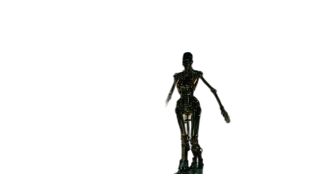robot, staff, jewelry, dress transparent PNG cut-out