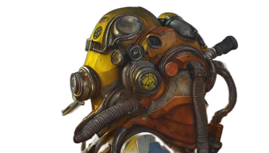 robot, mask, weapon, face transparent PNG cut-out