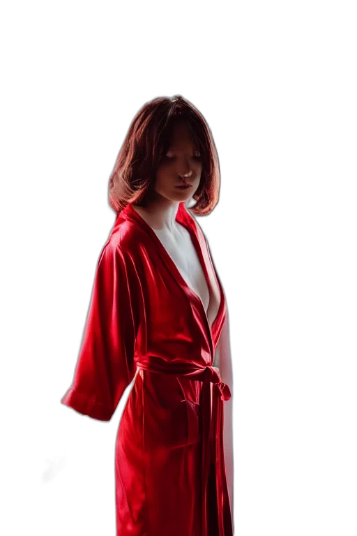jacket, dress, red, stunning transparent PNG cut-out